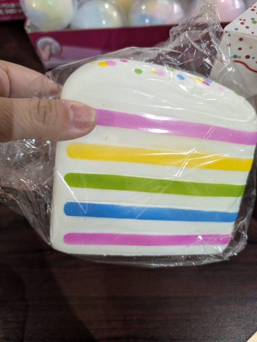 Slow Rise Colorful Cake Slice Design